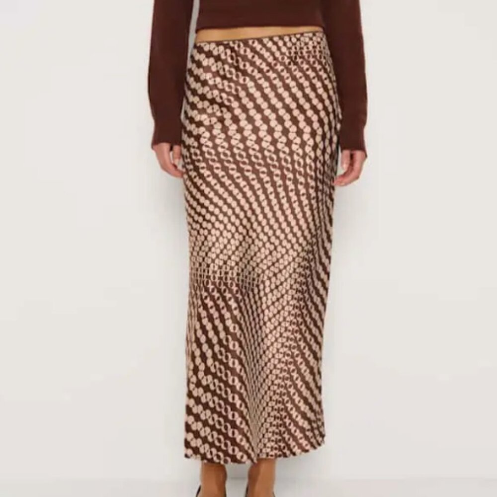 Reformation Layla Skirt in Samba 0 Petite NWT